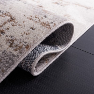 Eternal Gray and Beige Round Wool Area Rug