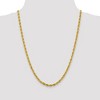 Black Bow Jewelry 4.25mm 14k Yellow Gold Hollow Rope Chain Necklace - 3 of 4