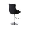 Meridian Furniture,Claude Black Velvet Adjustable Stool - 2 of 4
