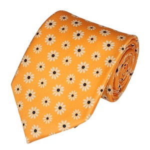 Men's Floral Printed Design 100% Micro Fiber 3.25" W x 58" L Necktie - 1 of 3