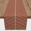 Creative Products Burnt Orange Lines 16 x 90 Cotton Twill Table Runner - 3 of 3