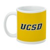UC San Diego Secondary Logo Ceramic Coffee Mug Novelty Gift Mugs for Coffee Tea and Hot Drinks 11oz White - 3 of 4