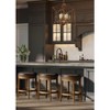 Maven Lane Alexander Backless Swivel Vegan Leather Counter Height Bar Stool - 3 of 4