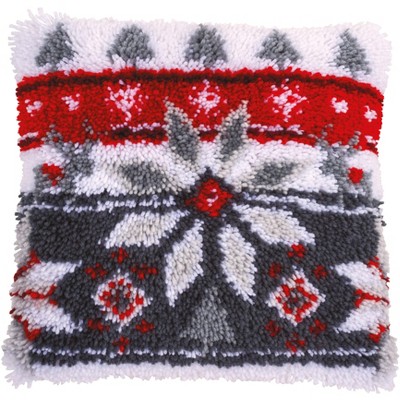 Vervaco Cushion Latch Hook Kit 16"X16"-Scandinavian Star