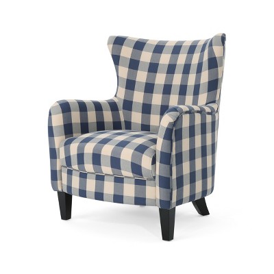 Gingham chair best sale