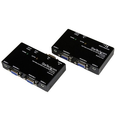 Startech VGA Video Extender Over Cat 5 with Audio - ST122UTPA - Cable Adapters and Couplers