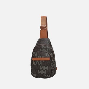 MKF Collection Helaena M Logo-Printed Vegan Leather Sling Bag for Women, Crossbody Purse by Mia K - 1 of 4