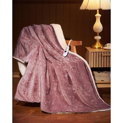 Heated Blanket with 4 Heat Settings and 10-Hour Auto Shut-Off, Electric Blanket with Dual Controls, Overheat Protection