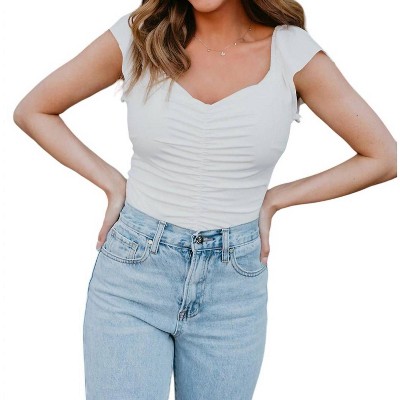 Women's V Neck Daisy Top - Label 86