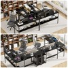 Besiost 47'' L Shaped Desk with Storage, Power Outlet, USB Ports, Reversible Computer Desk - 3 of 4