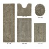 Lux Premium 100% Cotton Tufted Solid Reversible 5 PC Bath Rug Set – Ultra-Soft, Water-Absorbent, Durable, Machine Washable Bathroom Rug - 2 of 4