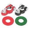 Unique Bargains Car Negative Positive Battery Post Terminal Ends Wire Cable Clamp Connectors Set with Washer - 4 of 4