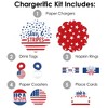 Big Dot of Happiness Stars & Stripes - Patriotic Party Paper Charger and Table Decorations - Chargerific Kit - Place Setting for 8 - 3 of 4