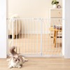 VEVOR Baby Gate,29.5"-46.4" Extra Wide,30" High,Dog Gate,Thru Auto Close Child Gate Pet Security Gate with Pressure Mount Kit and Wall Mount Kit,White - 2 of 4