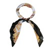 Wrapables Silky Feeling Satin Square Scarf, Black Royal - 4 of 4