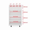 NicBex Mobile Kitchen Island Cart Kitchen Carts on Wheels with Storage, 4-Tier Shelves and Spice Rack for Kitchen - 2 of 4