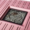 32" Square Aluminum 37000 BTUs Propane Fire Table with 2 Covers - Oakland Living
 - 4 of 4