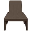 vidaXL Sun Lounger Brown 73.2"x23.6"x11.4" PP - 4 of 4