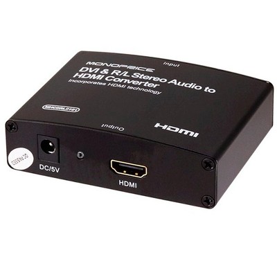 Monoprice DVI and R/L Stereo Audio to HDMI Converter