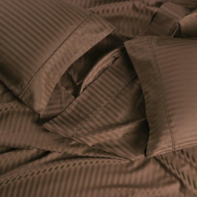 Egyptian Linens Extra Deep Pockets (22 inches) Stripe 650 Easy Care Sheet sets