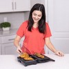 Lumme Panini Press Grill Indoor Sandwich Maker 2 Slice Non-Stick Versatile Grill, Opens 180 Degrees, Black - 3 of 4