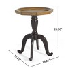 Christopher Knight Home Rhea French Country Faux Wood Accent Table with Octagonal Top - 3 of 4