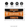 Evergreen Come Back with Tickets University of Tennessee 28" x 16" Woven PVC Indoor Outdoor Doormat - 2 of 4