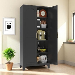 KTMBDW Select Storage Cabinet, Pantry Cabinet Kitchen Storage with Adjustable Shelves, Bathroom Storage Cabinet, White - 1 of 4