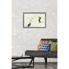 Trends International Episodic Drawing - Cat And Moon 1 Framed Wall Poster Prints - 2 of 4