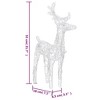 vidaXL Christmas Reindeers Xmas Decoration Light Display with LEDs Acrylic - Warm White 6 - 4 of 4