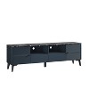 70" Modern Storage TV Stand Cabinet Features Premium Faux Marble Countertop TVs up 75" - Festivo - image 4 of 4