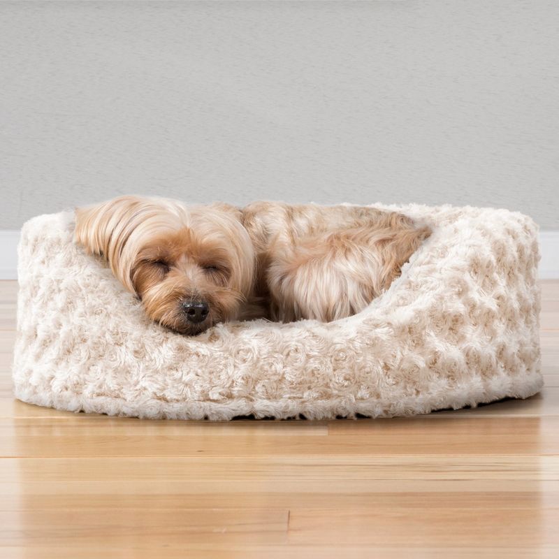 FurHaven Ultra Plush Oval Cuddler Dog Bed, 3 of 5