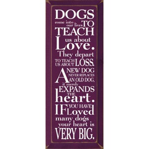 Slickblue Pet Loss Wall Decor – Sentimental Dog Quote Wood Sign – Rustic Home Accent for Dog Owners 7x18, Color Options - 1 of 3