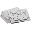 Paper Junkie 24-Pack Laser Cut Silver Glitter Invitations Cards with Envelopes for Wedding Bridal Shower, 7x5 in - image 3 of 4