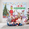 Gemmy 4.5 ft Dr. Seuss™ The Grinch Seasonal Backdrop with Lights - White - 2 of 2