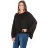 24seven Comfort Apparel Womens Oversized Long Sleeve Plus Size Dolman Top - 2 of 4