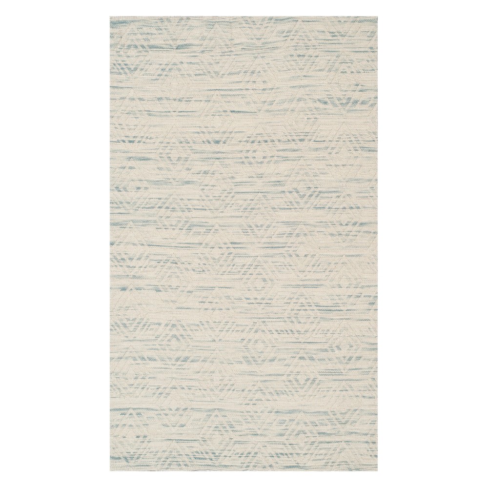 3'x5' Ruthie Geometric Accent Rug Light Blue/Ivory - Safavieh