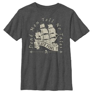 Boy's Pirates of the Caribbean: Dead Man's Chest Dead Men Tell No Tales Black Pearl T-Shirt - 1 of 4