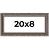 PosterPalooza | Panoramic Ornate Black Picture Frame - UV Acrylic, Foam Board Backing, Hanging Hardware - 2 of 4