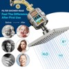 Cobbe High Pressure Filtered Shower Head Combo with 20 Stage Shower Head Filter for Hard Water, Adjustable Replacement Filter,  Brushed Nickel - 2 of 4