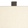 Possini Euro Design Lukas Modern Mid Century Table Lamp 27" Tall Black Pebbled White Cream Drum Shade for Bedroom Living Room Bedside Nightstand Kids - 3 of 4