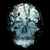 Women's Design By Humans Dark Forest Skull By sitchko Racerback Tank Top - 2 of 3