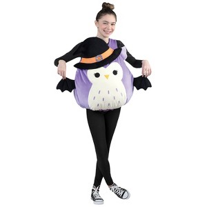 Jazwares Girls' Squishmallows Holly Owl Costume - Size 10-12 - Purple - 1 of 1