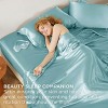 Satin Sheets Queen Size - Similar to Silk Sheets, Silky Bedsheet, Luxury & Ultra Soft, Non-Fading & Wrinkle Free, Good for Hair & Skin, Gifts for Wome - 4 of 4