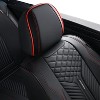 Coverado Car Seat Covers Front and Back Waterproof Faux Leather, Car Seat Protector Universal Fit for Most Cars - 3 of 4