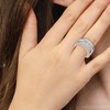 Pompeii3 5 3/4ct Bold Diamond Statement Ring 14k Gold or Platinum Lab Created - 4 of 4