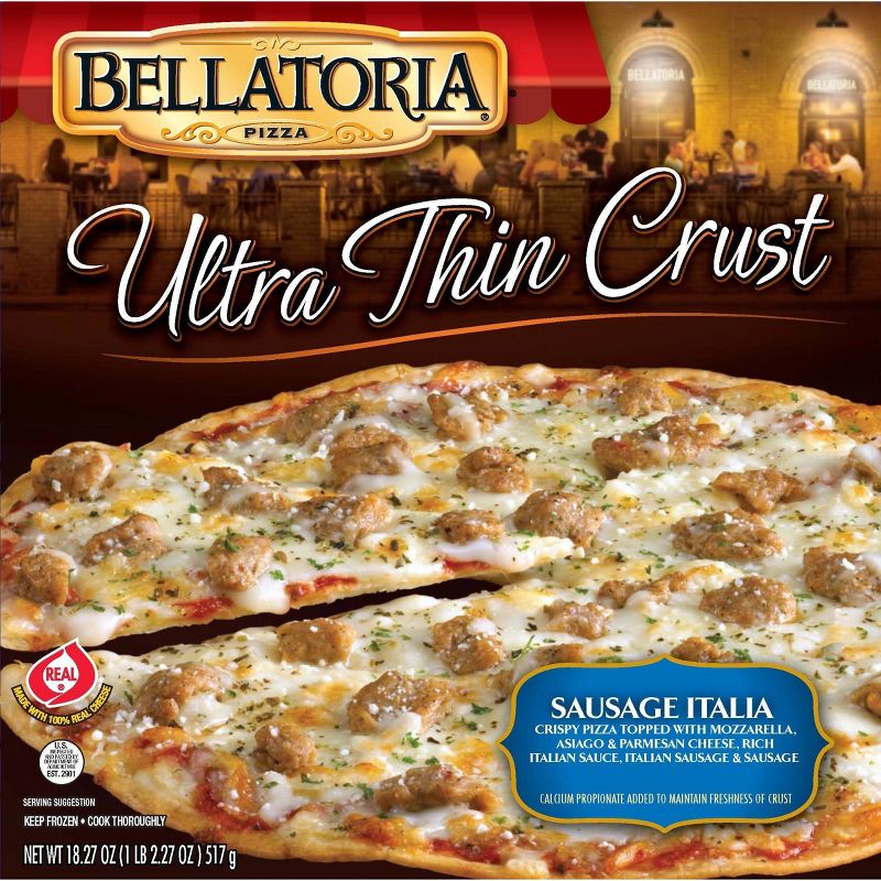 Bellatoria Ultra Thin Crust Italian Sausage Frozen Pizza - 18.27oz, 1 of 4