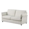 Chenille,Beige loveseater. two seater sofa ,beige color the sofa is perfect for small spaces, apartments, or modern living rooms. - 4 of 4