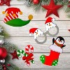 Aoibox Christmas Photo Booth Props Kit 32pcs Party Supplies DIY Pose Sign Kits for Adults Kids Santa Hats Beards Socks Holiday Decor - 3 of 4