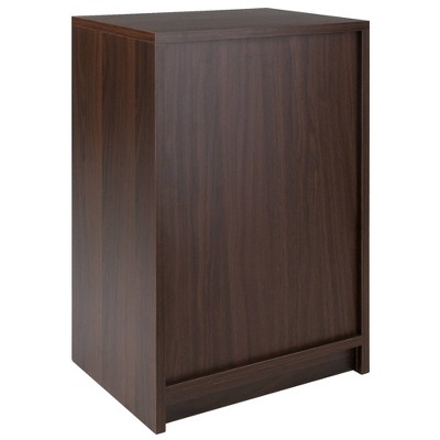 Transitional Cocoa Brown 2-Drawer Rectangular Accent End Table